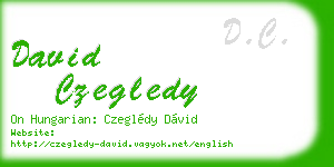 david czegledy business card