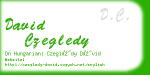 david czegledy business card